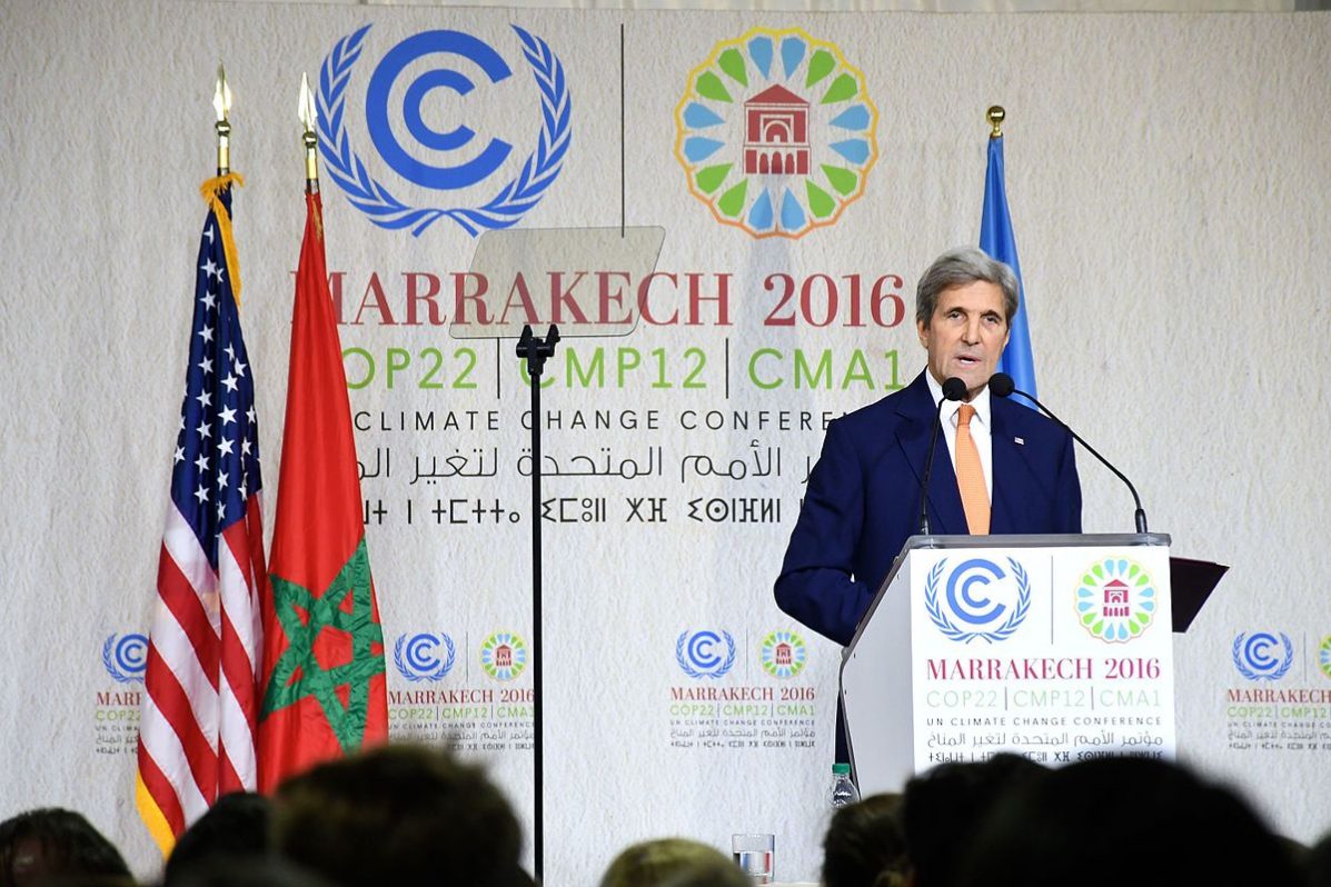 PUBLIC DOMAIN PHOTO-Secretary_Kerry_Delivers_Remarks_at_COP22_in_Marrakech_(30994264266)